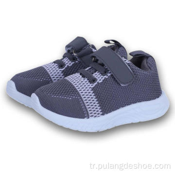 Yürümeye başlayan çocuk spor ayakkabıları toptan satış bebek flyknit spor ayakkabı